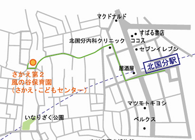 北国分駅からの地図